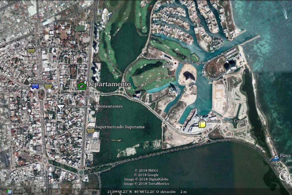 Alojate A 5 Min De La Playa Y Del Centro De Канкун Екстериор снимка